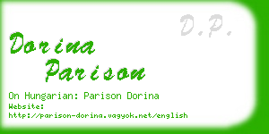 dorina parison business card